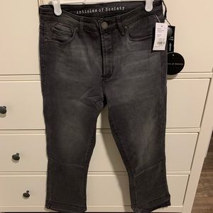 Articles of Society London high rise cropped jeans